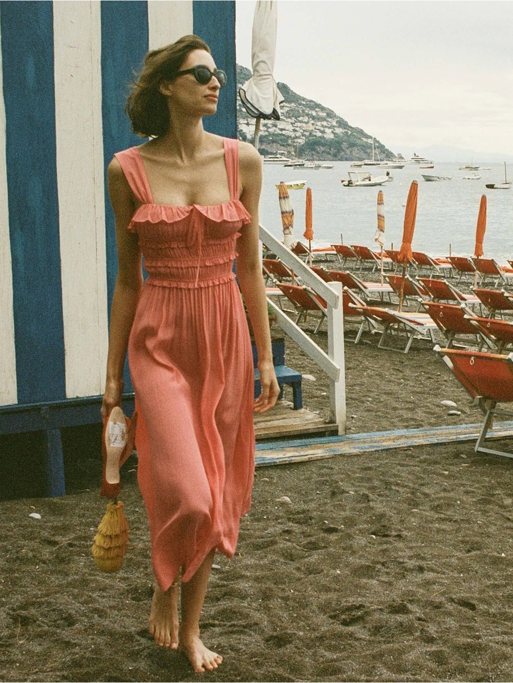 NWT Doen Carolynn dress in Coral Rose